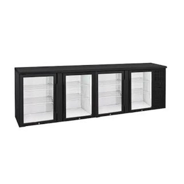 Anvil BBZ0400 Four Door Glass Backbar Fridge